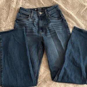 Hollister Mid Blue Ultra High Rise dad Jeans